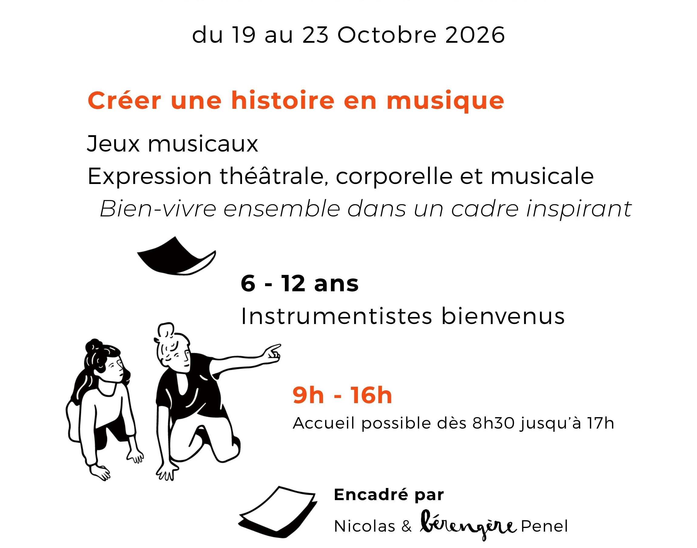 Stage musical d'automne Flyer